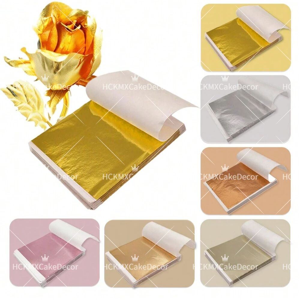 Ink Blotter Paper - 100 Fogli di Lamina d'Oro Imitazione