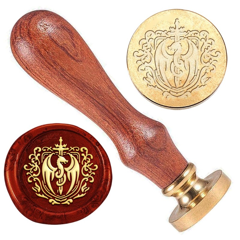 1pc Drago Spada Sigillo di Cer - Wax Seal Stamp Set recensione e prezzo